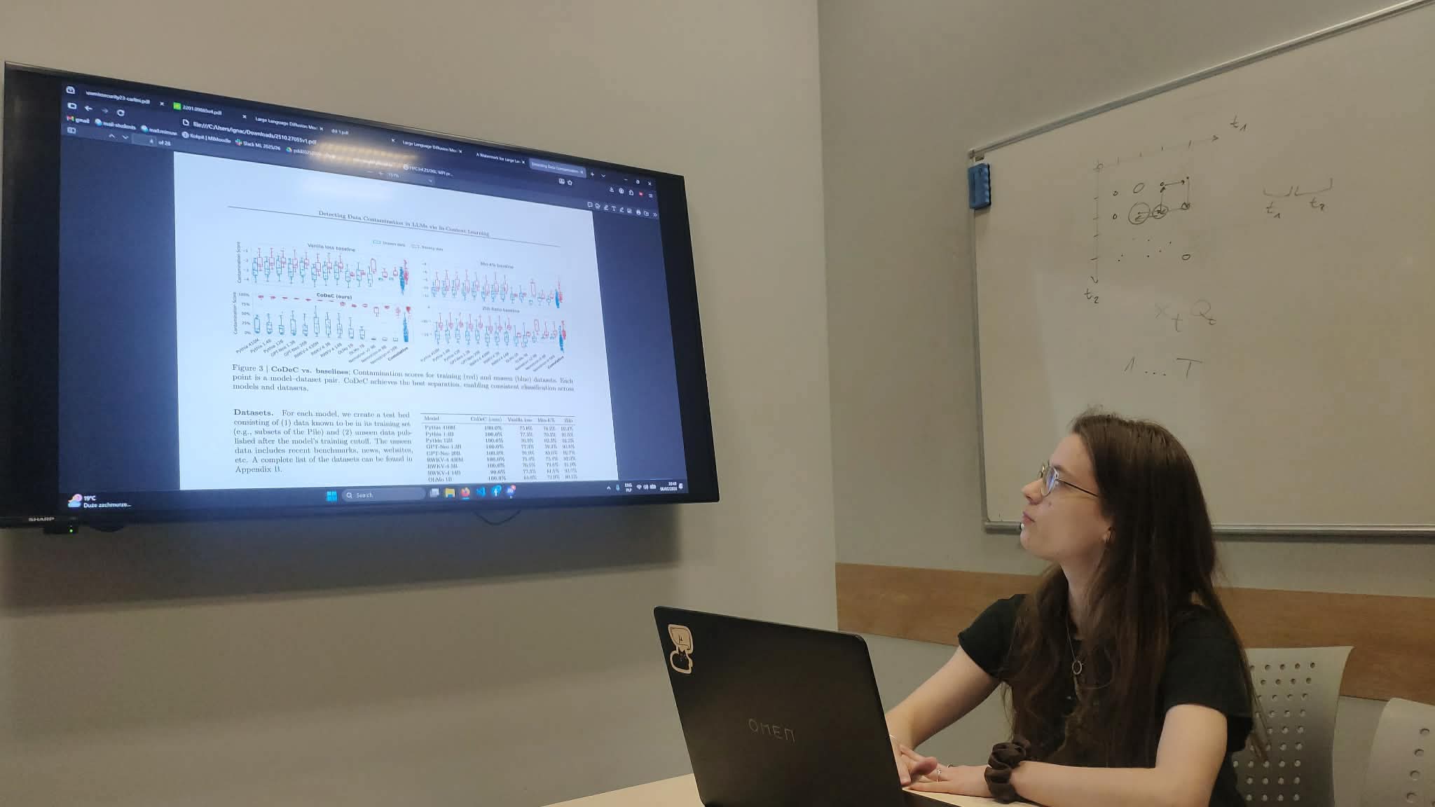 Dominika Radaszewska giving her talk